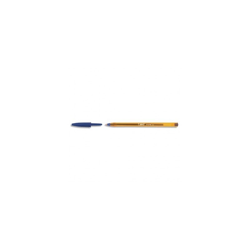 Bic Stylo Bille Bleue Cristal Fine Pointe Fine Corps Transparent Capuchon